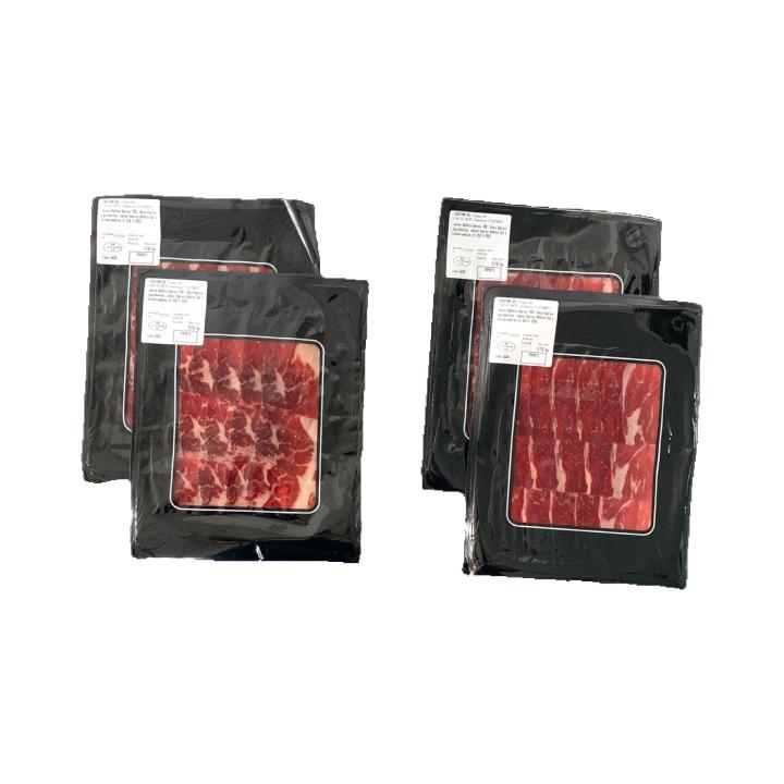 JAMONIBERICOBELLOTA100%RAZAIBERICA-4Sobresde100g-FAUSTINOGILPEREZIBERICOBELLOTA-Corteacuchillo-JAMONBELLOTALONCHEADOACUCHILLO-JAMONBELLOTAACUCHILLOElaboracióntradicional-IbéricosFaustinoGil-|Miravia