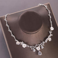 Juego De Collar Y Aretes De Flores Con Rhinestone Zircon Para Bodas Joyería De Novia Accesorios Para Vestidos De Novia Fiesta Regalo Para Mujeres - details 5