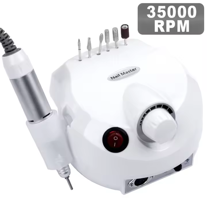Taladro eléctrico para manicura y pedicura, de 35000/20000 RPM juego de brocas para limar - 1