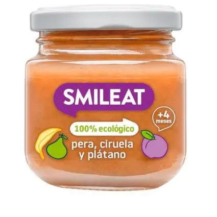 Smileat Tarrito Ecológico De Pera Ciruela Y Plátano 130G - 1