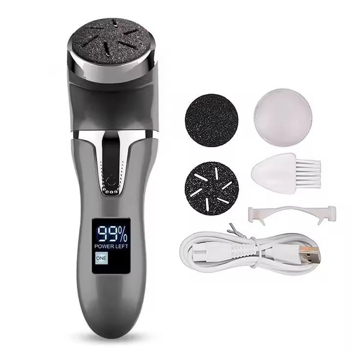 Kit eléctrico para eliminar callos de los pies, Lima portátil recargable para piel seca, agrietada y muerta, herramientas de pedicura - 1
