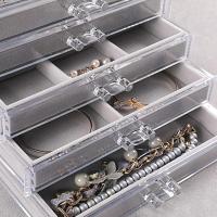 Organizador de cajones de maquillaje acrílico, Caja de almacenamiento compacto de acrílico para Joyas y maquillaje esencial - details 2