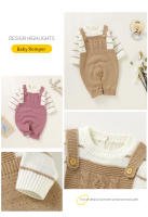 Romper Invierno Bebé Niño Niña Nueva Otoño Larga Manga Acrílico Unisex Mono De Playa De Pie Un Solo Piezo Ropa Infantil - details 1
