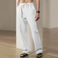 Pantalones deportivos casuales sueltos de lino transpirables de hip-hop para hombre de nueva tendencia de primavera y verano - details 5