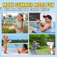 Pistola De Agua Automática Para El Verano Juguete De Playa Para Niños Y Adultos Sin Electricidad Alta Presión Disparo Rápido - details 4