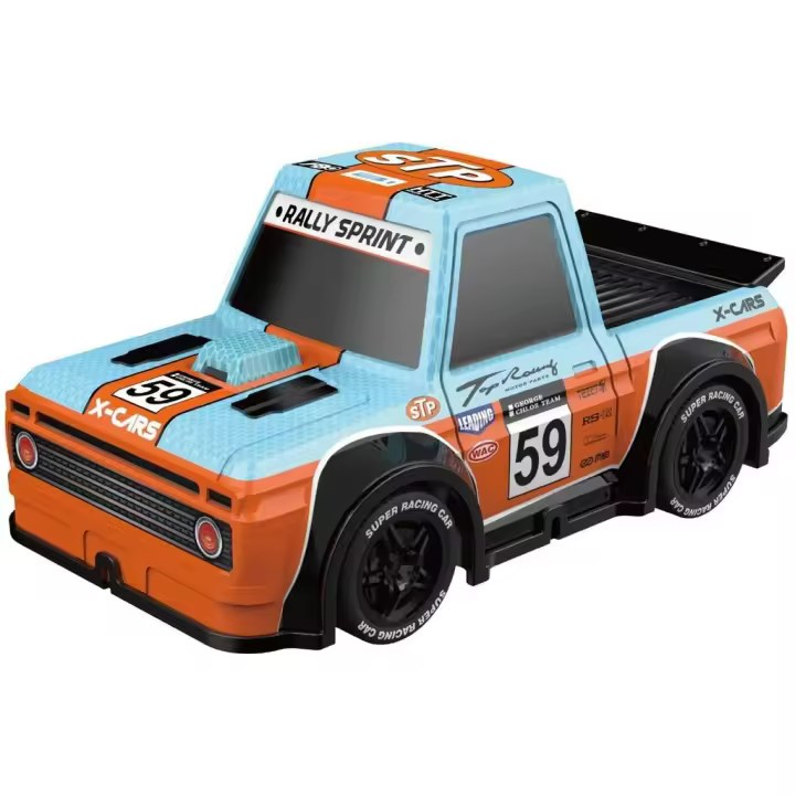 Radio Control Mini Coche Racing Azul con Luz Vehículos radio control MODELMOVIL - 1