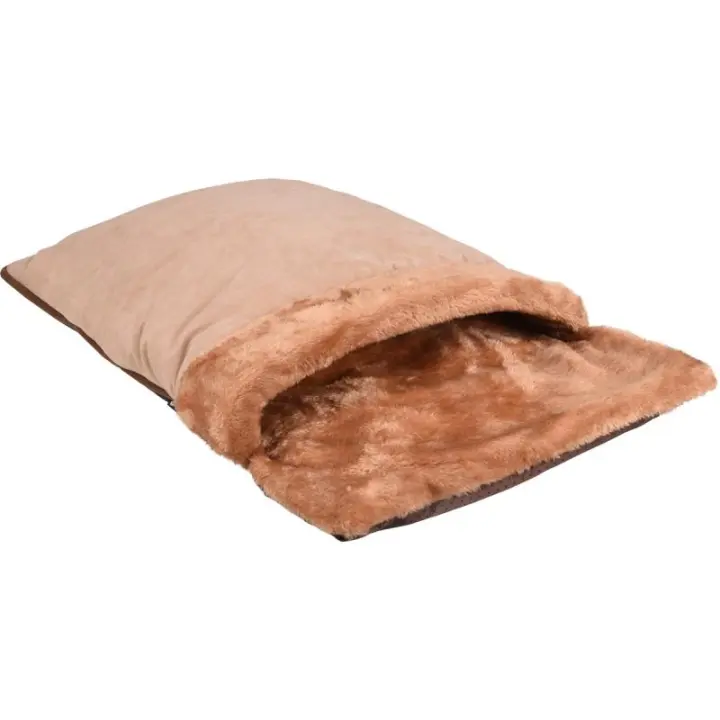 SACO DE DORMIR PARA GATO TÉRMICO 70 X 40 X 9 CM. Rectangular en color marrón. Flamingo - 1