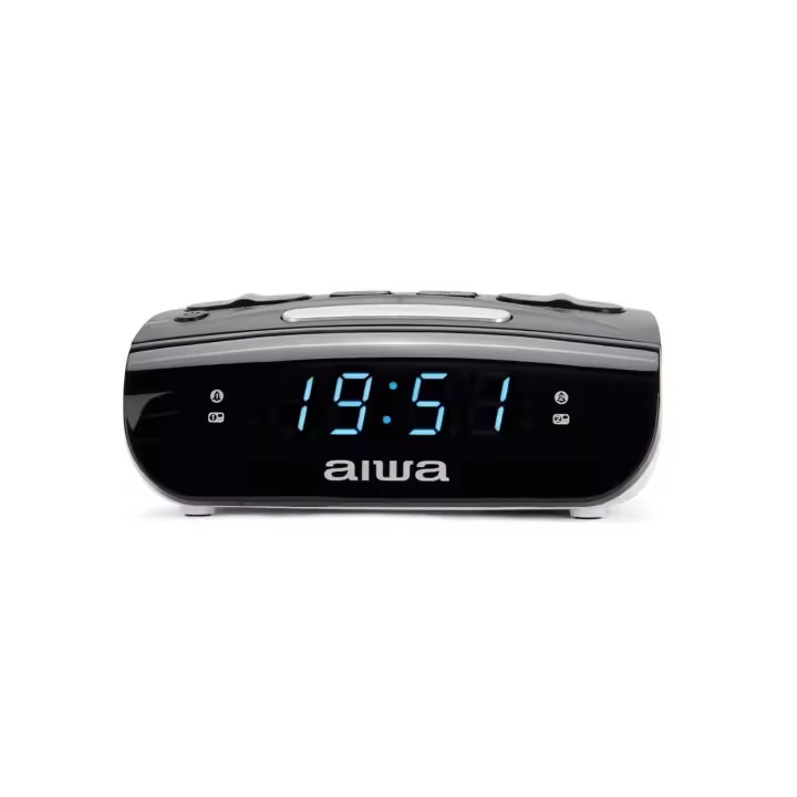Aiwa CR-15: Radio Reloj Despertador, Pequeño, con función Snooze & Sleep, Despertador por Radio o Alarma - 1