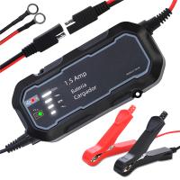 Cargador Automático De Batería Para Motocicleta 12V 1500mA Resistente Al Agua Mantenedor De Batería Para Coche Y Motocicleta Cargador De Trickle - details 12
