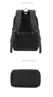Escolar impermeable para estudiantes, mochila de Negocios, mochipa para computadora Mochara de gran capacidad with Carga USB, mochipa - details 4