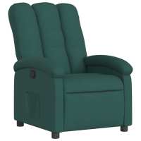 vidaXL Sillón reclinable de tela Gris claro, Gris oscuro, Negro Sillon Dormitorio Sillon Comodos Silla Relax Sillón Sofá - details 0