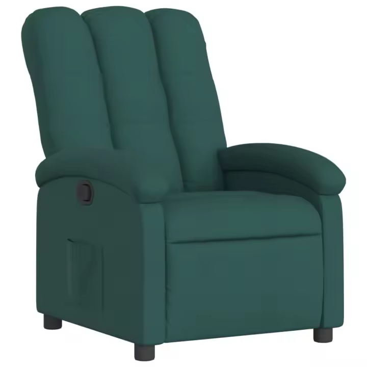 vidaXL Sillón reclinable de tela Gris claro, Gris oscuro, Negro Sillon Dormitorio Sillon Comodos Silla Relax Sillón Sofá - 1