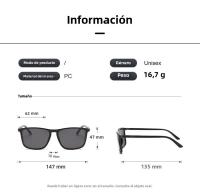 Gafas De Sol Polarizadas Para Hombres Lentes De Material TAC Marco De TR-90 Estilo Rectangular Accesorio De Gafas De Moda - details 7