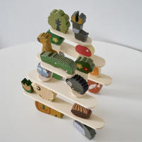 Juguete De Madera Para Bebés Animal De Pila Equilibrio Montessori Educativo Desarrollo Infantil Juguetes Naturales Para Niños 3-6 Años - details 6