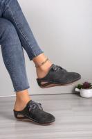 Nuevo Estill de Mulas de media Caña with Tiras y Tacones de cuña para Mujer, sandalias huecas de talla Grande, - details 2