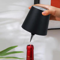 Lámpara De Mesa Inalámbrica Para Botella Con Control Táctil Y 3 Colores Iluminación Nocturna Ajustable Para Barra Vino Escritorio - details 6