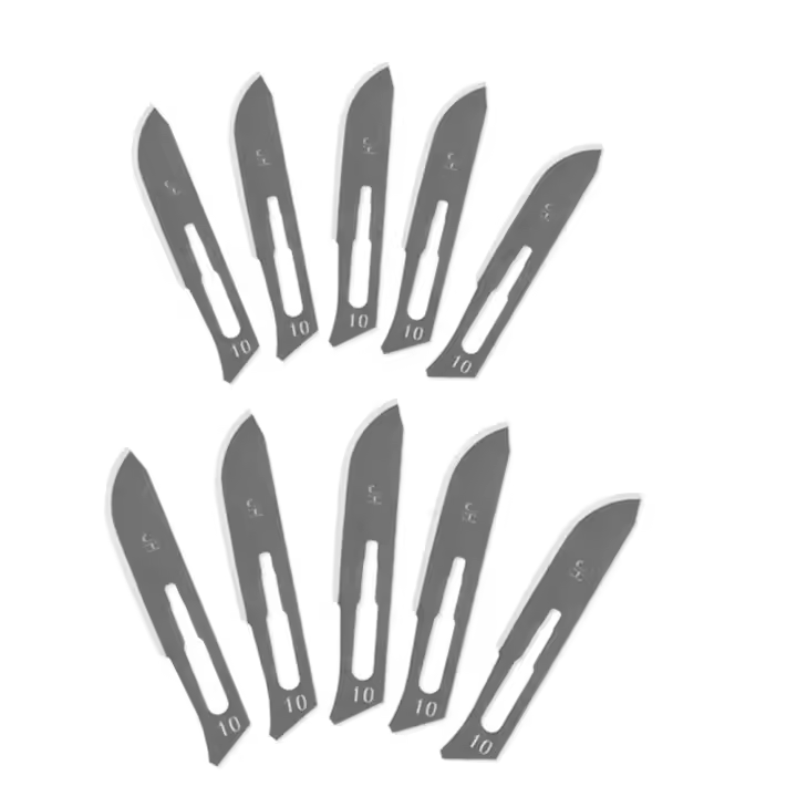 20pcs Hojas De Acero Para Grabado Y Carving En Madera Ngraving SK-5 Material Herramienta De Corte DIY 10# 11# 12# 15# 20# 22# 23#/24# - 1