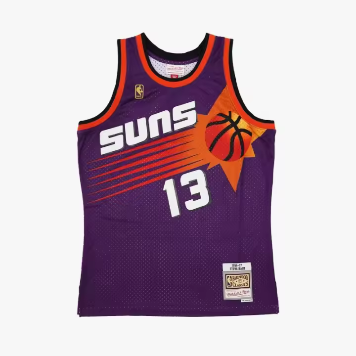 CAMISETA STEVE NASH - PHOENIX SUNS - RETRO SWINGMAN 1996-97 MORADA - 1