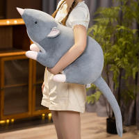 Peluche De Rata De Tela Suave Realista Gris Juguete De Almohada De Ratón Divertido Regalo De Cumpleaños Y Navidad Para Todas Las Edades - details 14