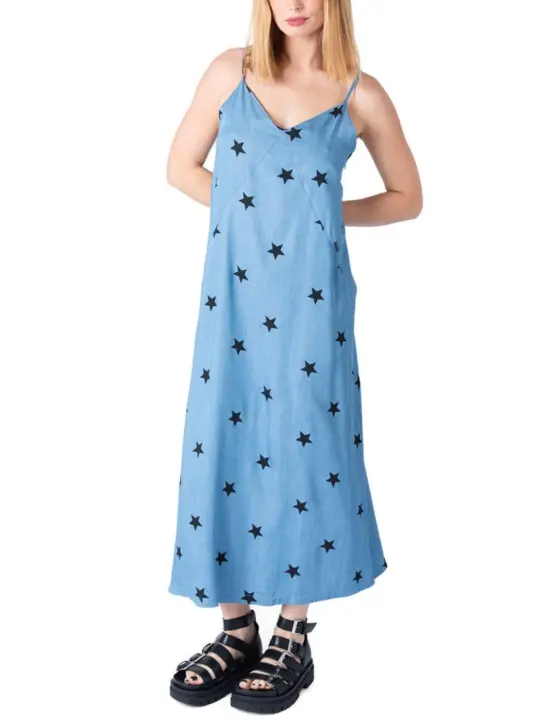 Vestido Animosa estrellas vaquero tirantes para mujer - 1