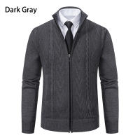 Chaqueta De Cashmere Para Hombre 2024 Suéter Tejido Caliente Y Casual De Otoño E Invierno Estilo Zipper Trenzado - details 7