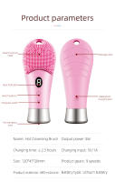 Limpieza Facial Eléctrica Ultrasonda 9 Velocidades Silicona Recargable Escobilla De Rostro Con Vibration Alta Frecuencia Limpiadora De Piel - details 6