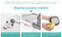 LMETJMA Slicercito De Verduras Ultra Afilado Corte De Alimentos Ajustable Espesor Diferente KC0450 Herramienta De Cocina - details 9