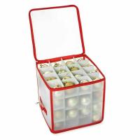 Caja De Almacenamiento Para Esferas De Navidad 64 Compartimentos Organizador De Decoraciones De Árbol De Navidad Material PP - details 6