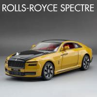 Modelo De Coche De Escala 1/24 Rolls Royce Spectre Simulación Con Sonido Y Luz Coche De Metal Para Niños Juguete Coleccionable - details 1