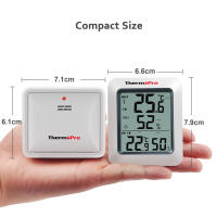 ThermoPro TP60C Termómetro Y Higrómetro Digital Inalámbrico Para Interior Y Exterior Estación Meteorológica Para El Hogar Medición De Temperatura Y Humedad - details 7