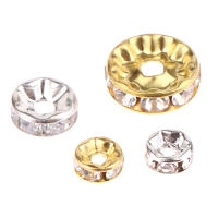 100pcs De 5/7/10mm Discos Redondos De Cristal Con Rhinestone De Acero Inoxidable 316 Para La Fabricación De Joyas Pulsera DIY - details 8