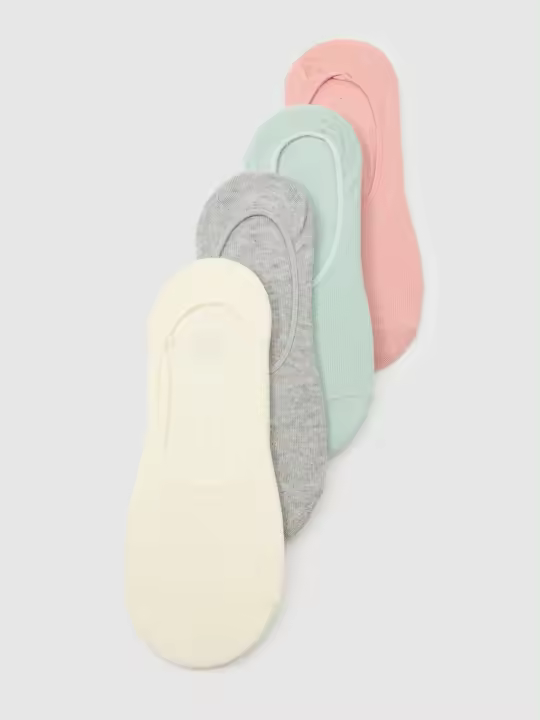 Pack 4 pares de calcetines pinkies en distintos colores lisos INSIDE - 1