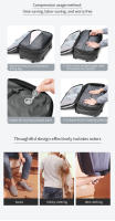 Men Travel Backpack vacuum compression 17 inch Laptop Backpack Business Large Capacity school Backpack Expanded Hiking backpack - details 6
