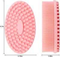 El Cuerpo, El Cabeza para el masaje de La Cabeza, El Cuchillo de Lufa, El Cuchillo para el masaje de La Cabeza, el de la Cabeza 2 en 1 para Mujeres, hambres, todo el tipo de la piel (rosa) - details 0