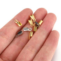 50pcs De Cerraduras De Acero Inoxidable Para Cordones De Cuero Y Cuentas De Joyería DIY Conector De Bolas De Amarre Para Collares Y Pulseras Tamaños 2.5-3.5mm - details 3