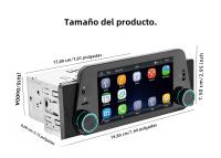 Reproductor Multimedia Para Coche 1Din Pantalla Táctil De 5 Pulgadas Navegación Display Carplay Y Android Auto Soporte De Entrada De Retroceso Universal - details 17