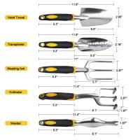 Herramienta De Jardín Con Mango Ergonómico Trowel Rake Cultivador Rastrillo Para Transplantar Plantas En Jardín Y Campo - details 0