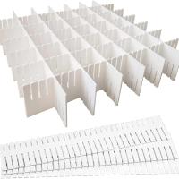 Divisores De Cajones Ajustables 5Pcs Organizador De Cajones Para Almacenamiento Doméstico Maquillaje Plástico DIY - details 0