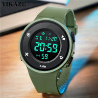 Reloj Digital Para Hombre LED Deportivo Reloj Militar Con Alarma Y Luz Luminosa Resistente Al Choque Y Al Agua Multifuncional Material De Correa De Silicona - details 1