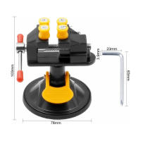 Juego De Joyería Vise Rotativo Universal Mini Mesa Bench Abrazadera De Tornillo Engrasado vice Ajustable Para Perforadora - details 5