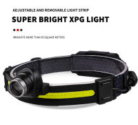 Linterna Frontal LED 100000 Lumens Con Sensor COB XPE+COB Para Camping Pesca Y Running Luz Fuerte Antipolvo Para Exteriores - details 6