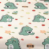 Sábana Ajustada Con Impresión De Dinosaurio Cartoon Animal Pequeño Sábana De Cama Con Diseño De Dormitorio Sin Almohadillas (excluyendo Fundas De Almohada) Material Poliéster 100% - details 6