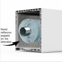 Panel térmico reflexivo autoadhesivo para cajas de persianas. Aislamiento de 5 mm con aluminio 100% y espuma de polietileno. Antihumedades - details 3