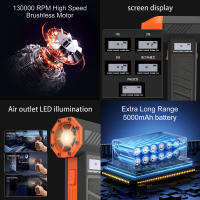 Cecodadi-Plumero de Aire Eléctrico inalámbrico de 110000 rpm, mini Soplador ajustable de 3 engranajes con Carga, Soplador de Polvo para computadora, teclado, house, exterior y coche - details 3