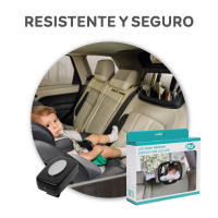 Ms Espejo retrovisor con Luz (mando a distancia) -  Universal y estable - Retrovisor para ver al bebé en el coche - details 0