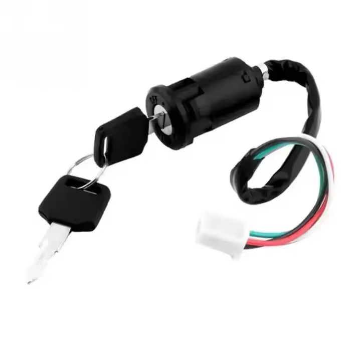 Interruptor De Ignición Universal Para Motocicleta Con Llave Y Cable Accesorios Para ATV Moto Bloqueo De Puertas Motorbike Start Switch 12V ABS - 1
