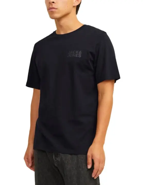 Camiseta Jack&Jones Logo negro manga corta para hombre - 1