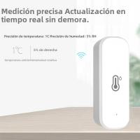 Sensor Inteligente De Temperatura Y Humedad WiFi Control Remoto Por App Compatible Con Alexa Y Google Home Para Interior - details 2