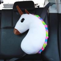 Almohada De Cojín De Peluche Suave Dibujos Animados Caballo Juguete Para Niñas Regalo De Cumpleaños Muñeco De Unicornio Kawaii Almohada De Hombro De Coche - details 12
