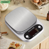 Fodwet Escala De Cocina Digital 5Kg/0.1G En Acero Inoxidable Con Pantalla LCD Para Hornear Cocinar Y Preparación De Comidas - details 5